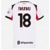Damen Fußballbekleidung AC Milan Christopher Nkunku #18 Auswärtstrikot 2025-26 Kurzarm